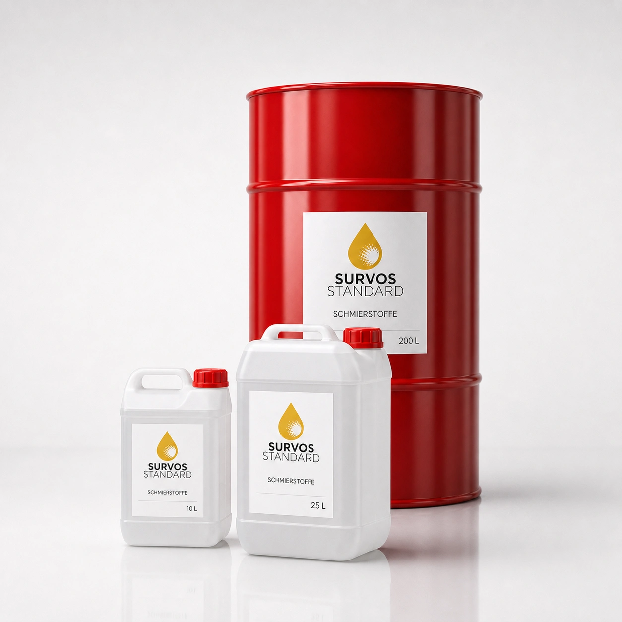 SURVOS Standard MMS-Kühlschmierstoff von HPM Technologie in 10L, 25L und 200L Gebinden